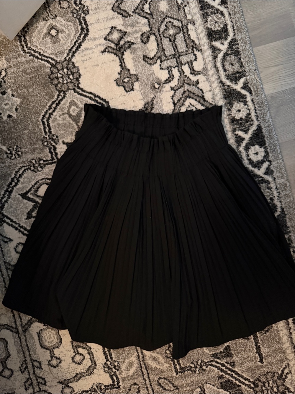 Classic Black Pleated Women's Skort